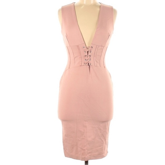 Ruby & Jenna corset Rose Sleeveless pencil fitted dress medium women’s - Picture 1 of 7